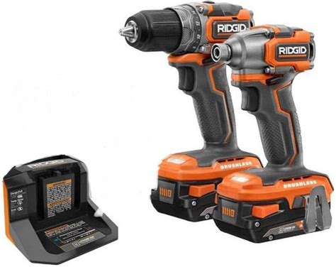 Ridgid Volt Octane Lithium Ion Cordless Brushless Combo Kit With