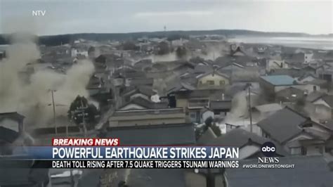 Massive earthquake strikes Japan, triggering tsunami warning