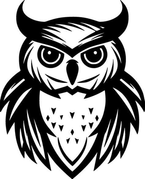 Premium Vector Owl Minimalist And Flat Logo Vector Illustration