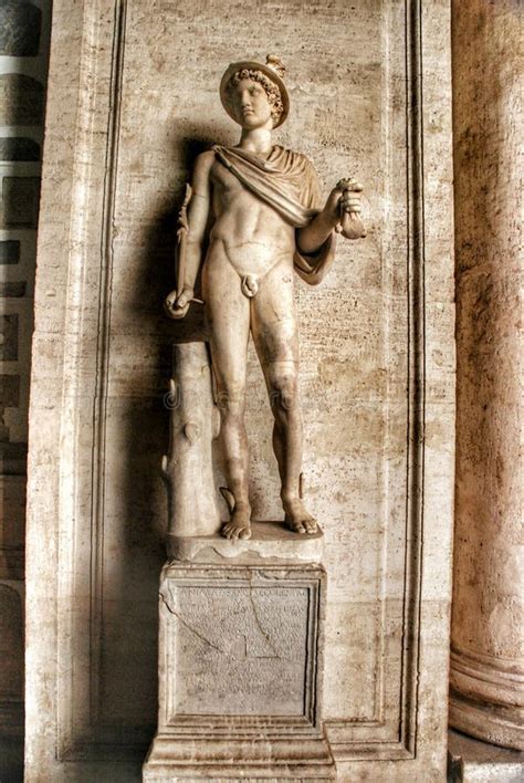 Altes Neptun Statue Capitoline Museum Rom Redaktionelles