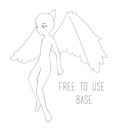 Free To Use Angel Base By Goldesmith On Deviantart