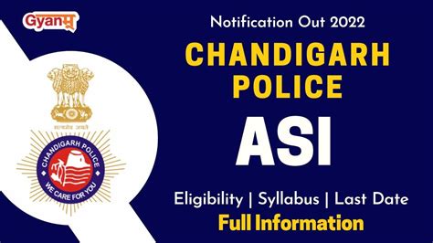 Chandigarh Police ASI Recruitment 2022 Check Eligibility Age Limit