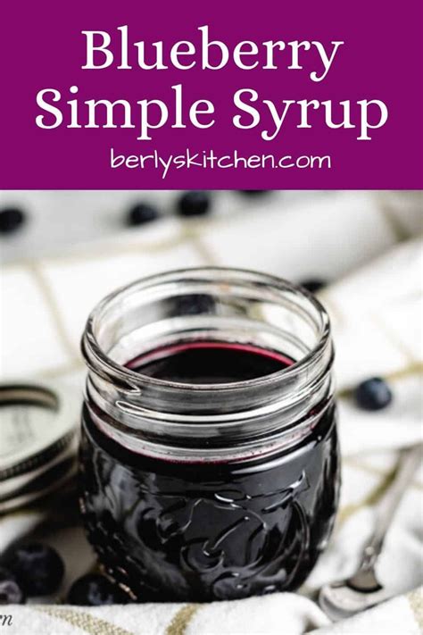 Blueberry Simple Syrup Artofit