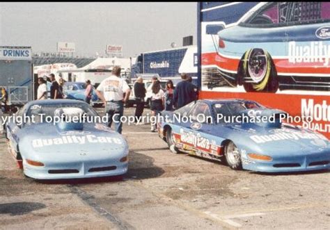 Bob Glidden Probe 8x12 Nhra Pro Stock Ford Team Photo Ca 1994 Ebay