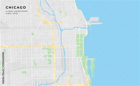 Printable Maps Of Chicago Tony Aigneis