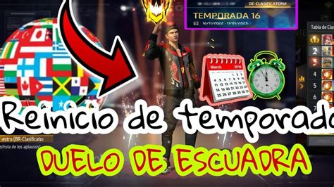 Reinici De Temporada Free Fire Duelo De Escuadra Youtube