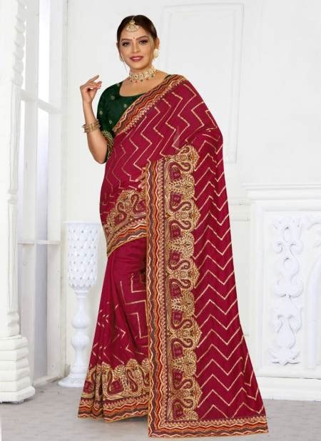 Ronisha Netra New Fancy Exclusive Wear Vichitra Silk Designer Saree