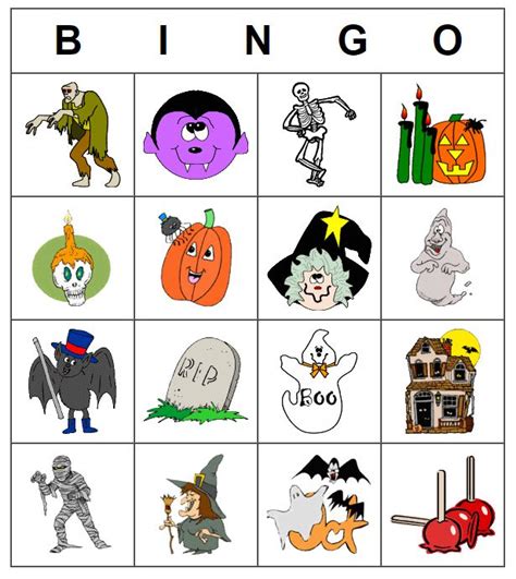 Halloween Bingo Games To Print