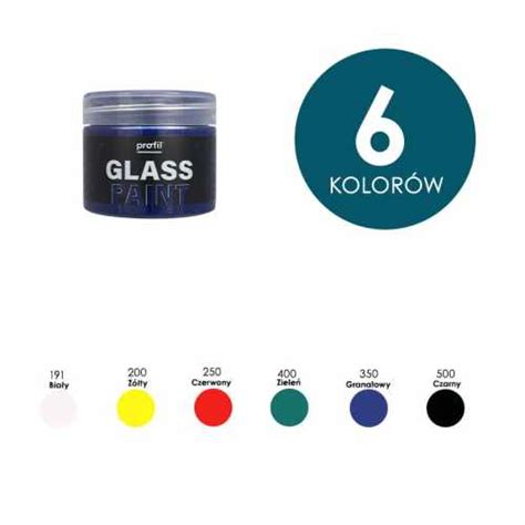 Farby do szkła i porcelany PROFIL GLASS PAINT 50ml różne kolory Sklep