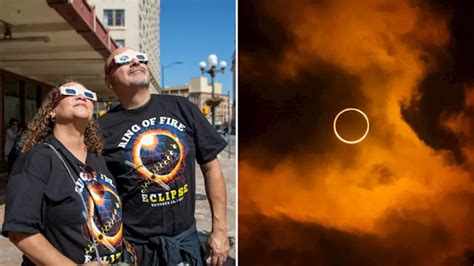 Annular Eclipse Photos Viewers Capture Jaw Dropping Images In Texas