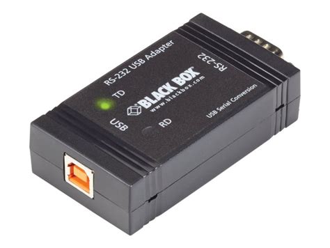 Black Box Opto Isolator Usb To Rs 232 Serial Adapter Usb Rs 232 X 1 Usb 20 X 1 Taa