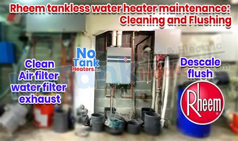 Rheem tankless water heater maintenance: Cleaning and Flushing – NoTank Heaters