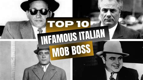 The Top 10 Most Infamous Italian Mafia Bosses In The World Youtube