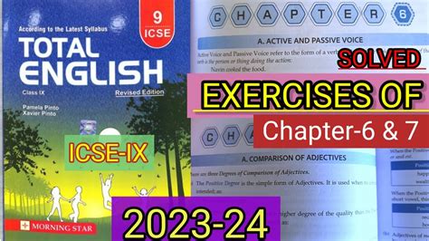 ICSE IX Total English Solution 2023 24 Solved Assignments Of