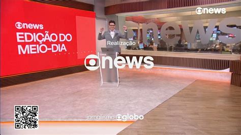 Encerramento do Jornal da GloboNews Edição do Meio Dia Victor