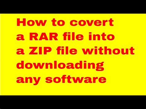 Convertir RAR a ZIP en línea gratis OnlineConvertFree