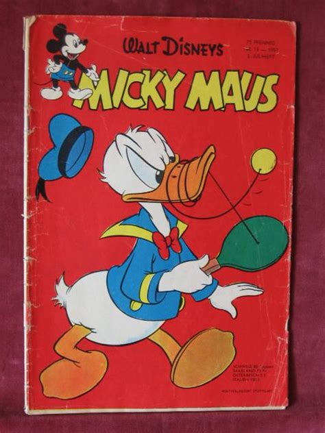 Micky Maus Jahrgang 1957 Heft Nr 15 Von Disney Walt 1957 Comic