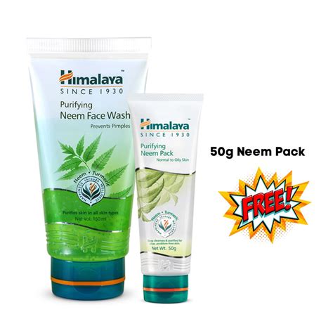 Himalaya Purifying Neem Face Wash 150ml GET Neem Pack 50ml Free