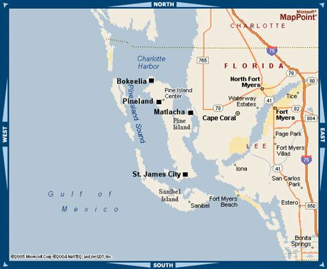 Map Pine Island Florida