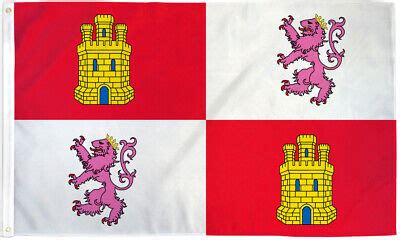 Castile Y Leon Flag 3x5ft Spain Spanish Historical Flag Castilla Y Leon