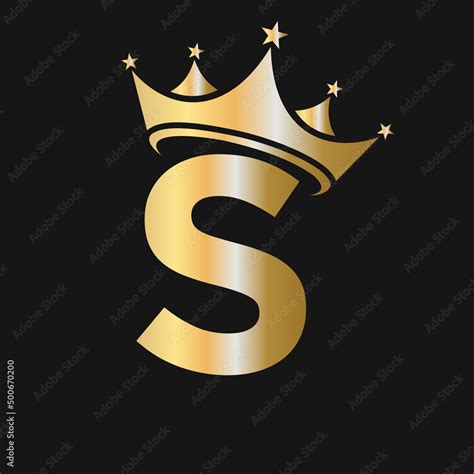 Letter S Crown Logo Crown Logo On Letter S Vector Template For Beauty