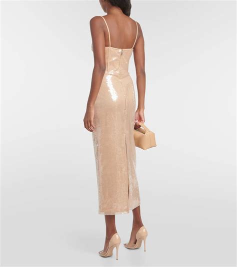 David Koma Sequined Midi Dress David Koma