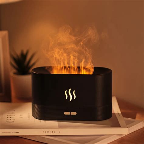 Flame Aroma Diffuser Aromatherapy Essential Oil Air Humidifier Drop