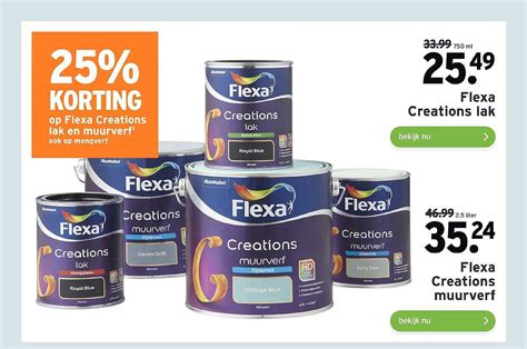 Flexa Creations Lak Of Flexa Creations Muurverf 25 Korting Aanbieding