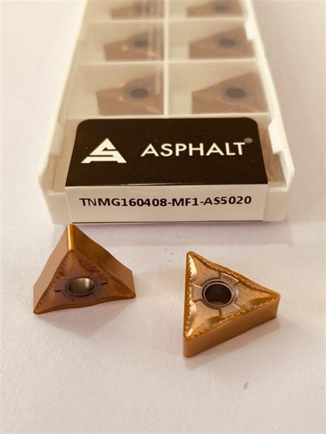 Asphalt TRIANGLE Tnmg Carbide Inserts For CNC Machine Material Grade