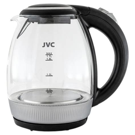JVC Электрический чайник JK-KE1516, черный, прозрачный купить на OZON ...