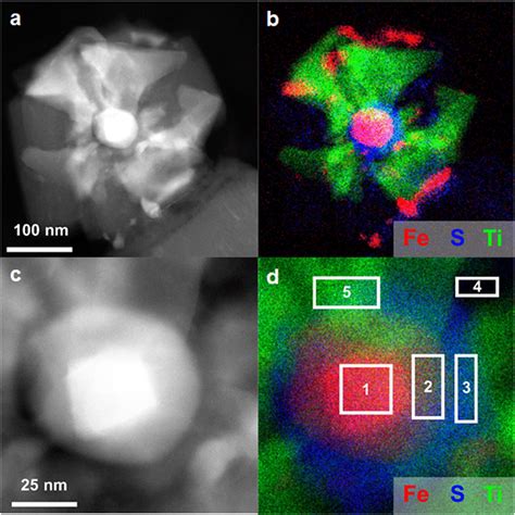 HAADF STEM Images Of The Rounded Part A And Of The Center C Of The