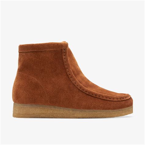 Women Wallabee Hi Caramel WLined Shoes | Clarks CA