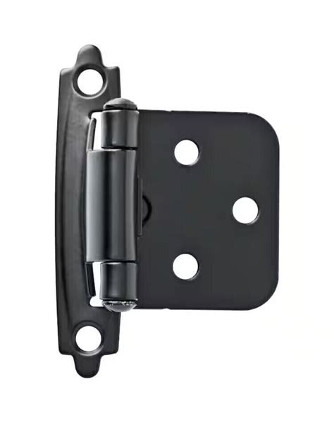 Liberty Matte Black Self Closing Overlay Cabinet Hinge Pairs Ebay