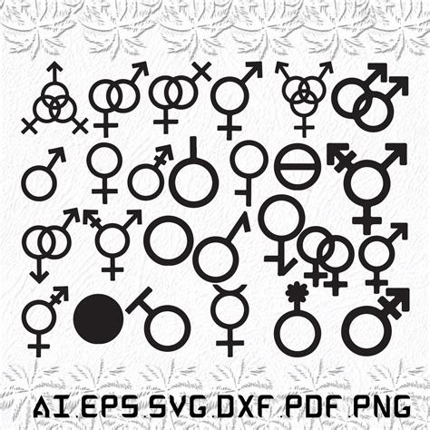 Gender Symbols Svg Gender Symbol Svg Gender Svg Symbol Man Svg Ai Pdf Eps Svg Dxf Png