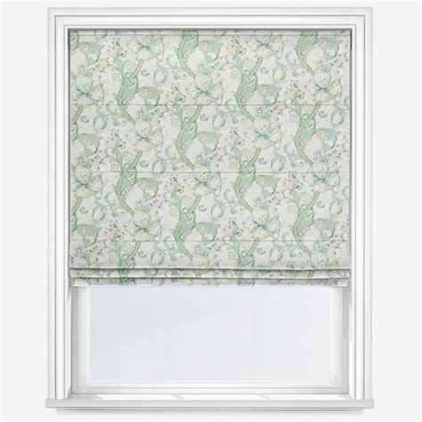 William Morris Golden Lily Linen And Blush Roman Blind