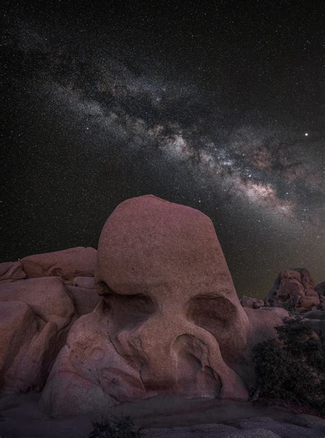 Joshua Tree National Park Skull Rock Milky Way Night Photo Flickr