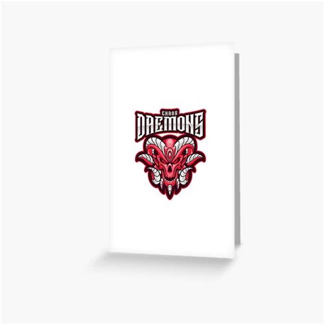 "Chaos Daemons Logo" Greeting Card for Sale by jhamlin21 | Redbubble