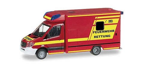 Herpa Mercedes Benz Sprinter Box Body Ambulance Assembled Munich