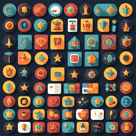 Conjunto de iconos mágicos Vector Premium generado con IA