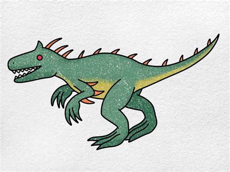 How to Draw Indominus Rex - HelloArtsy