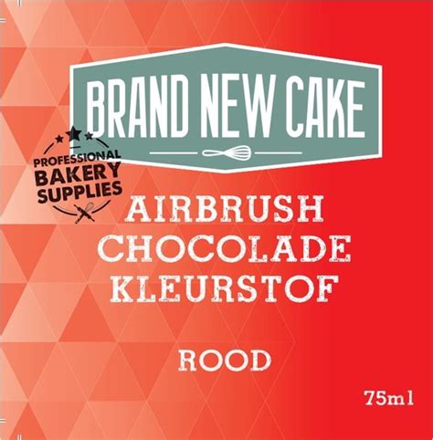 Brandnewcake Airbrush Chocolade Kleurstof Rood Ml Eetbare