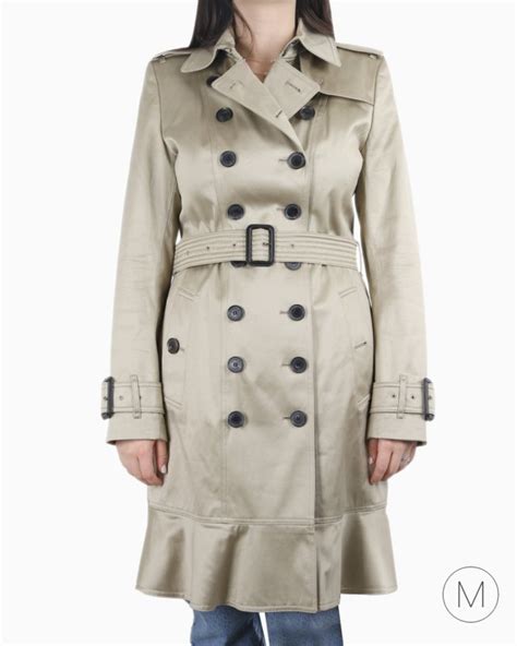 Casaco Burberry Original Trench Coat Cinza Feminino