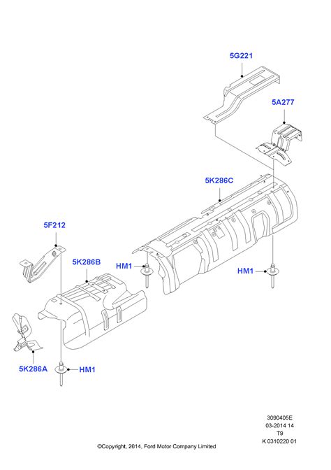 Heat Shields Exhaust System Ford Transit 2006 Tt9