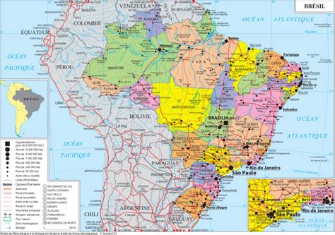 Brazil Map Brazil Map Road Worldometer Political Map Of Brazil With Images