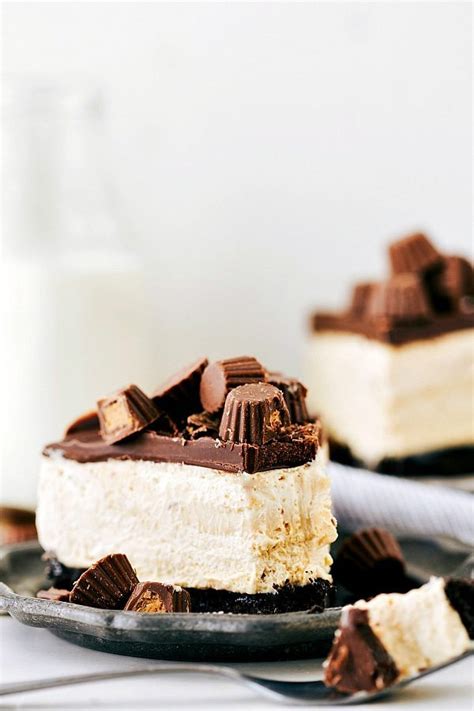 Frozen No Bake Peanut Butter Cup Cheesecake Video Chelsea S Messy