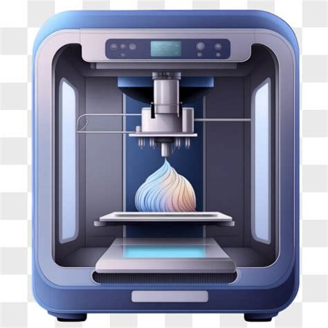 Descarga Tecnología innovadora de impresión 3D Impresora azul con