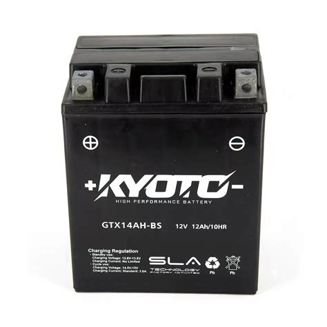 BATTERIE MOTO KYOTO SLA YTX14AH BS 12V 12AH 210A Batteries Motos