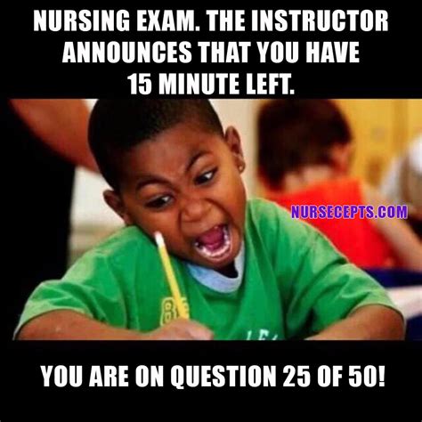 Nursing School Finals Funny Memes