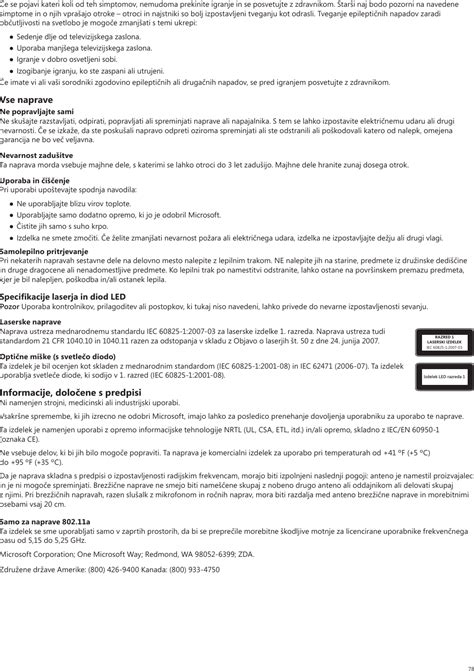 Microsoft Wireless Keyboard User Manual Statements