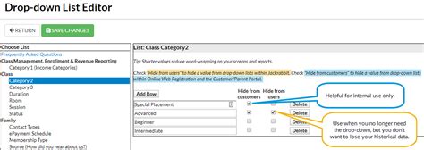 class categories category     class  center